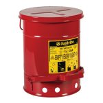 Justrite Foot Operated Oil Waste Can - 23 Litre