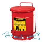 Justrite Foot Operated Oil Waste Can - 23 Litre - Image 3
