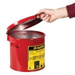 Justrite Counter Top Oil Waste Can - 8 Litre - Image 3