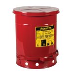 Justrite Foot Operated Oil Waste Can - 38 Litre