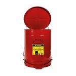 Justrite Foot Operated Oil Waste Can - 80 Litre - Image 2