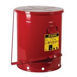 Justrite Foot Operated Oil Waste Can - 80 Litre