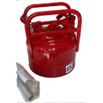 Justrite 2.5-Gallon Type-Ii Accuflow Red Steel Safety Can