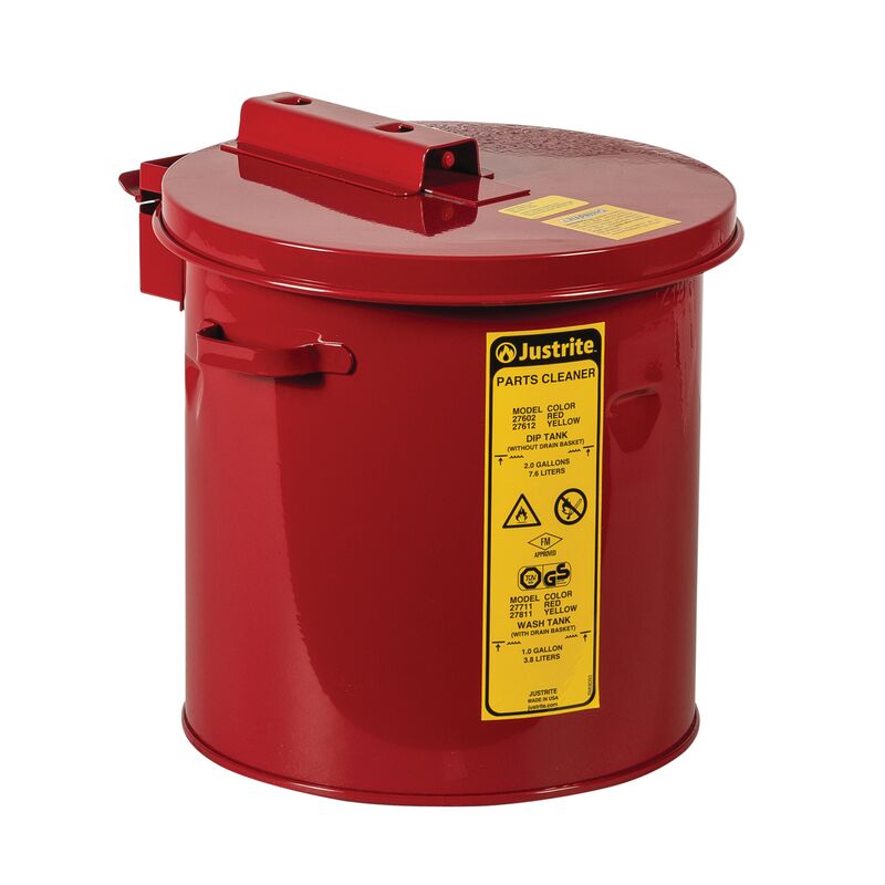 27602-193 Justrite Cleaning Parts Dip Tank - 8 Litres - Image 1