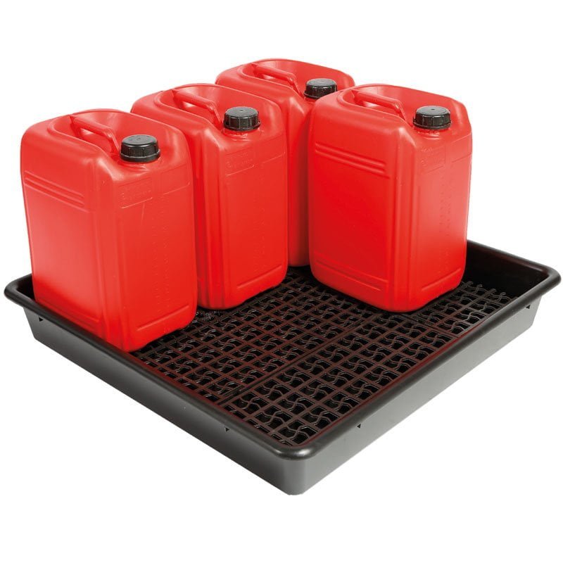 images Drum Tray/Pan for 5 x 25Ltr Containers - D 80cm x 80cm x 12cm - Image 1