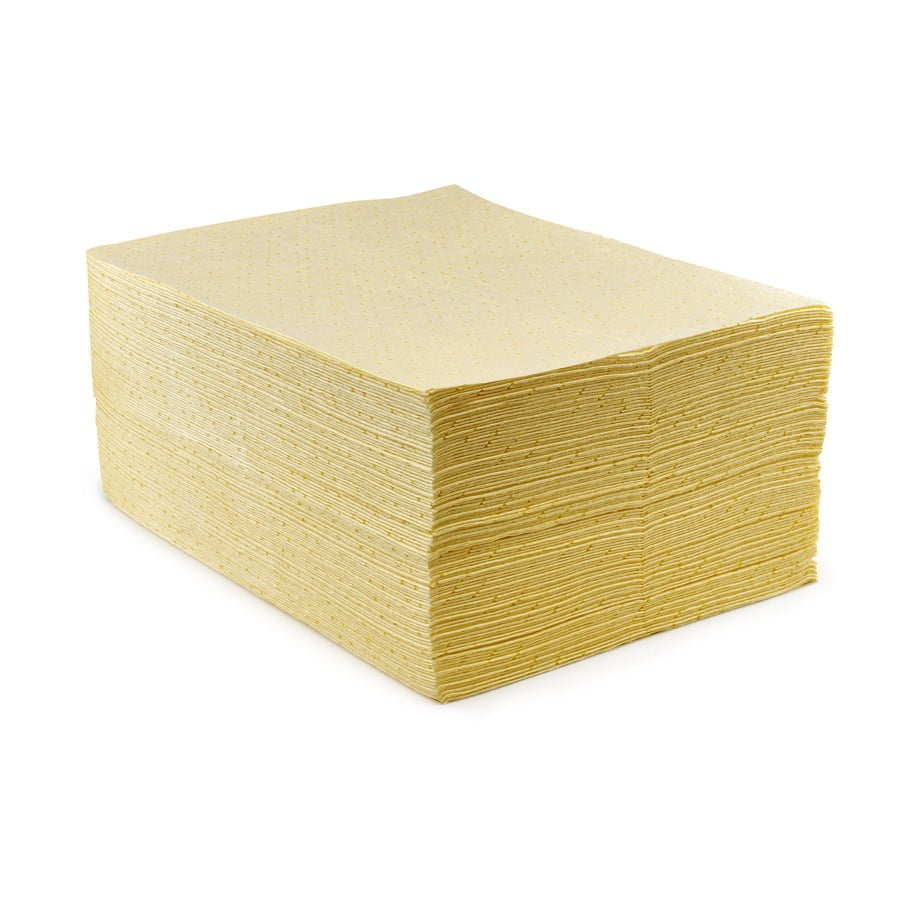 images 80 Litre Chemical Absorbent Pad 50cm x 40 cm Yellow - Pack of: 100 - Image 1