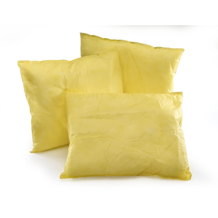 images Absorbent Pillow 50cm x 40 cm Yellow Chemical - Absorbs 80 Litre - Pack of: 10 - Image 1