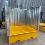 Steel Single Bunded IBC Store - Flat Packed - Galvanised/Yellow - Image 12