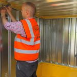 Steel Single Bunded IBC Store - Flat Packed - Galvanised/Yellow - Image 15