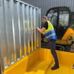 Steel Double Bunded IBC Store - Flat Packed - Galvanised/Yellow - Image 5