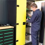 Lithium Battery Fire Cabinet 2 Door - 60 Min, 4 Shelves, Smoke Detection, Alarm, 8 x Plug Sockets Per Shelf - 3 Phase - Image 15