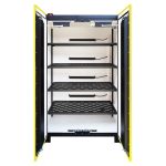 Lithium Battery Fire Cabinet 2 Door - 60 Min, 4 Shelves, Smoke Detection, Alarm, 8 x Plug Sockets Per Shelf - 3 Phase - Image 2