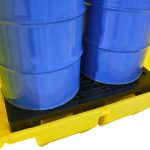 Hard Covered 2 Drum Bund Pallet With Lockable Roller Shutter Door - 230Ltr Bund - Image 5