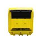 Hard Covered 2 Drum Bund Pallet With Lockable Roller Shutter Door - 230Ltr Bund - Image 12