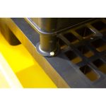 Hard Covered 2 Drum Bund Pallet With Lockable Roller Shutter Door & Shelf - 230Ltr - Image 3