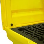 Hard Covered 4 Drum Bund Pallet With Lockable Roller Shutter Door - 410Ltr Bund - Image 3
