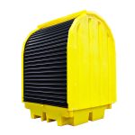 Hard Covered 4 Drum Bund Pallet With Lockable Roller Shutter Door - 410Ltr Bund - Image 13