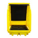 Hard Covered 4 Drum Bund Pallet With Lockable Roller Shutter Door - 410Ltr Bund - Image 8