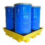Bund Pallet Suitable For 4 X 205Ltr Drums - Low Profile - 230Ltr Bund