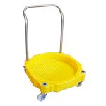 4 Wheel Drum Dolly With Handle - Suitable For Moving 205Ltr Drums Or Other - Image 4