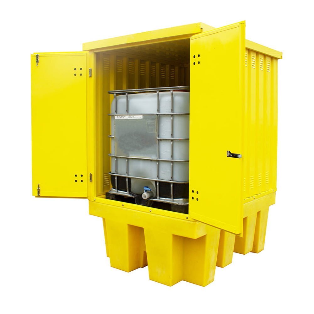 images Steel Covered Ibc Bund Pallet With 1100Ltr Bund - Image 1