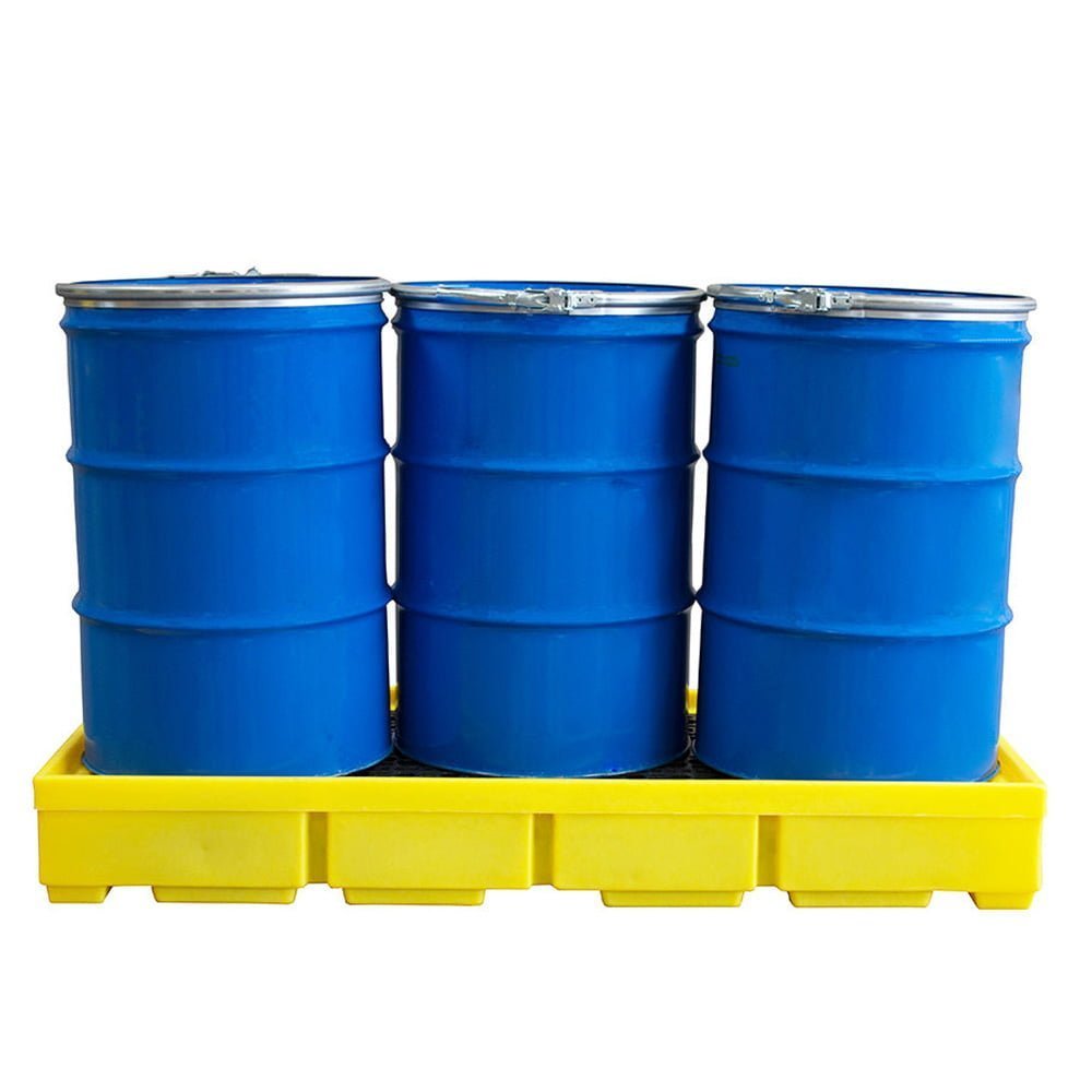 images Bund Pallet Suitable For 3 X 205Ltr Drums - 228Ltr Bund - Image 1