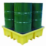 Bund Pallet With 4 Way Entry Suitable For 4 X 205Ltr Drums - 250Ltr Bund