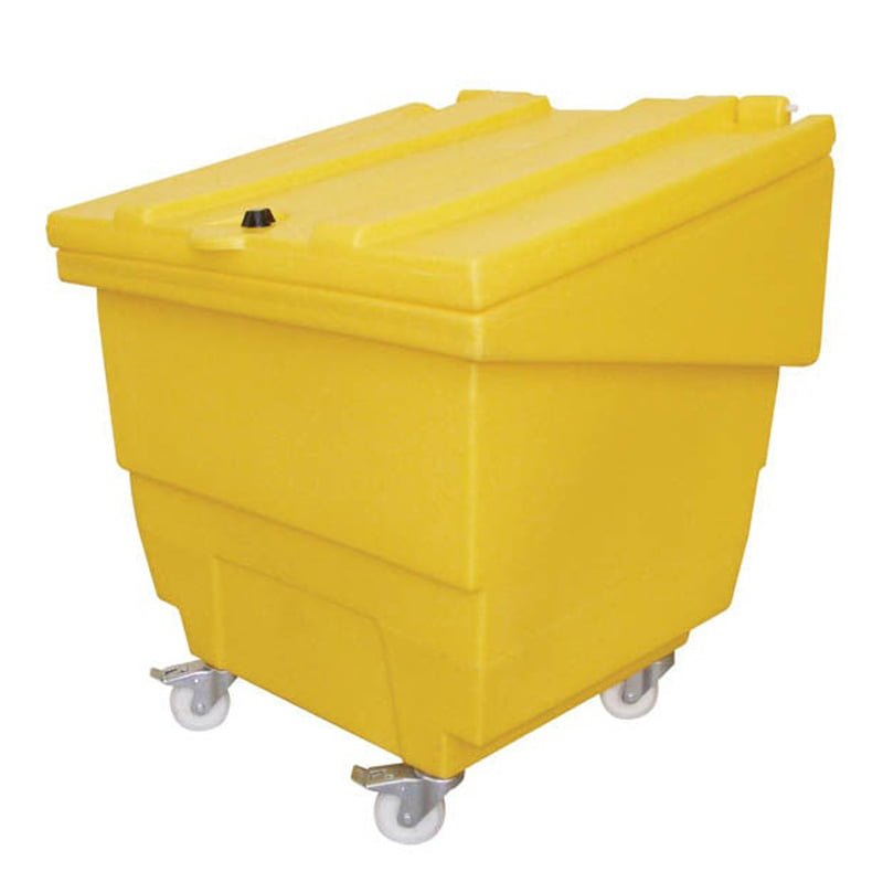 images General Purpose Storage Container On Wheels With Hinged Lid - 250Ltr Capacity - Image 1