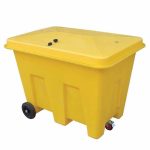 Poly Storage Bin On Wheels With Loose Lid - 350Ltr Capacity