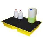 Spill Tray With Grid - 104Ltr Bund - D 119.5Cm X 79.5Cm X 18.5Cm