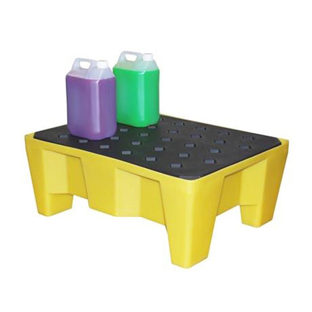 images Spill Tray On Legs With Grid - General Purpose - 70Ltr Bund - Image 1