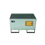 Galvanised Steel Spill Pallet For 1 Drum – Nestable Design - Image 3