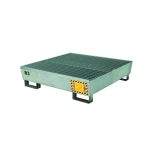 Galvanised Steel Spill Pallet For 4 Drums – Nestable Design