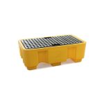 2 Drum Spill Pallet Yellow Bund - H44 x W130 x 75cm - Image 2