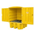 1 IBC SPILL PALLET WITH PLASTIC COVERED ROOF - EX DEMO - Image 4