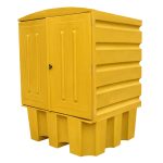 1 IBC SPILL PALLET WITH PLASTIC COVERED ROOF - EX DEMO - Image 3