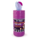 Rough & Smooth wipes Jumbo tub 80 micro-beaded cloths 22 x 20cm degreaser